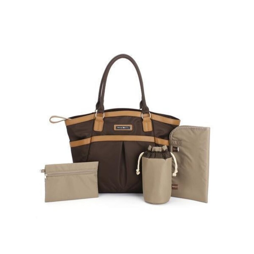 Perry Mackin Women's 'Harper' Diaper Bag Brown $176